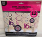 Sweet Sixteen Foil Swirl Decoration Kit