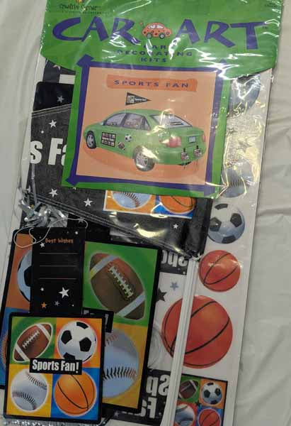 Sports Fan Car Decoration Kit