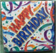 Birthday Streamers Luncheon Napkins, 36 Count