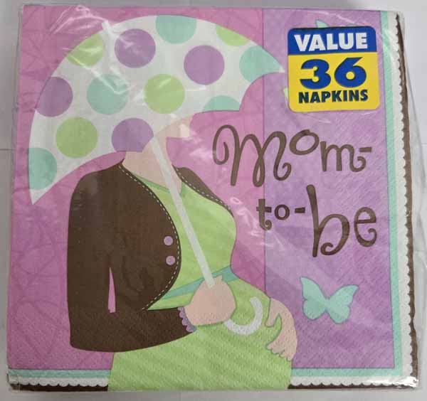 Great Expectations Baby Shower Luncheon Napkins, 36 Count