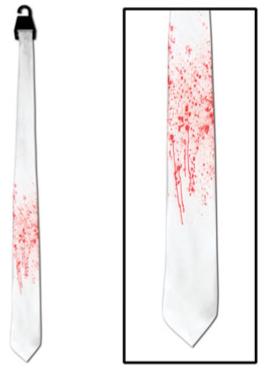Full-Size Blood Spatter Halloween Tie