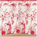 Bloody Wall Halloween Backdrop, 4 ft x 30 ft