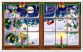 Snowy Christmas Insta-View Window Decoration, 38 x 62 Inches