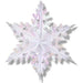 Opal Metallic Snowflake Decoration, 24 Inches