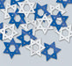Blue & Silver Star of David Confetti