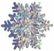 3D Prismatic Snowflake Centerpiece, 10 Inch