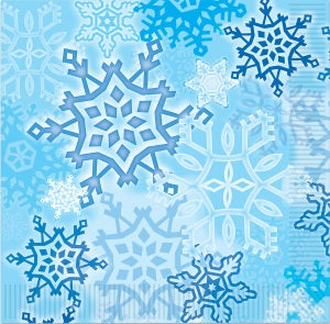 Snowflake 2-Ply Luncheon Napkins, 16 Count