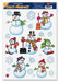 Snowmen & Snowflake Window Clings, 16 per Sheet