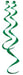 Green Twirly Whirlys Hanging Decorations, 6 Pack