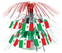 Mini Mexican Flag Cascade Decoration, 7.5 Inches