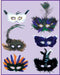 Majestic Fanci Feather Mask, Assorted