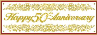 50th Anniversary Jumbo Sign Banner