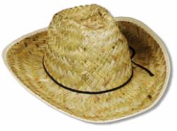 High-Crown Western Hat with Shoelace Band