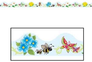 Butterflies, Birds & Bees Border Trim