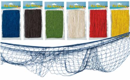 Assorted Decorative Fish Netting, 4 ft x 12 ft