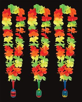 Fiesta Lei with Maraca Medallion