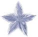 24-Inch Silver Leaf Starburst Decoration