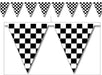 Checkered Pennant Banner, 11 Inches x 12 Feet