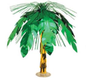 Palm Tree Cascade Centerpiece, 1 Per Package