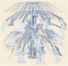 Silver Bell Cascade Centerpiece, 1 Count