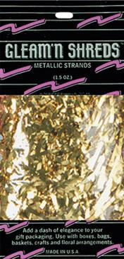 Gold Gleam 'N Shreds Decorative Strands, 1.5 oz