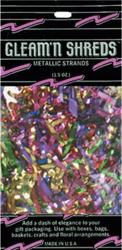 Multicolor Gleam N Shreds Decorative Strands, 1.5 oz