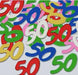Multicolor “50” Fanci-Fetti Confetti, 0.5 oz