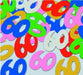 Multicolor "60" Fanci Fetti Confetti, 1 oz