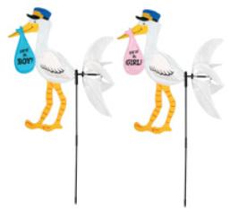 Stork Wind Wheel Decoration, 31 x 48 Inches
