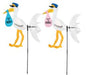 Stork Wind Wheel Decoration, 31 x 48 Inches