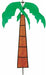 42-Inch Palm Tree Wind Wheel, 1 Count