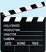 Movie Set Clapboard with Chalk, 7 x 8 Inches
