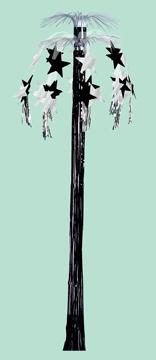 8 ft Black & Silver Cascade Fountain Decoration