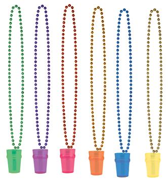 33-Inch Assorted Party Beads with Glasses