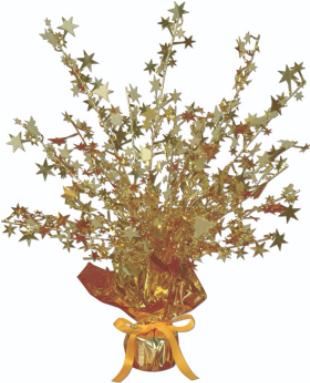 Gold Star Gleam 'N Burst Centerpiece, 15 Inch