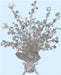 Silver Star Gleam 'N Burst Centerpiece, 15 Inch