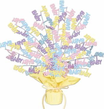 Baby Shower Gleam 'N Burst Centerpiece, 15 Inch
