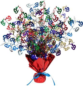 65 Gleam N Burst Birthday Centerpiece