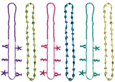 Luau Party Beads in Assorted Colors, 6 Pack
