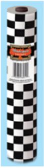 PLASTIC TABLE ROLL 40"X100' BLACK CHECK