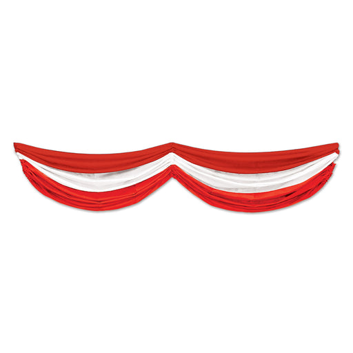 Red & White Fabric Bunting, 5 ft 10 in