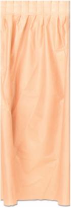 Apricot Plastic Table Skirt, 29 Inches x 14 Feet