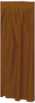 PLASTIC TABLE SKIRT 29"X14' CHOCOLATE BN