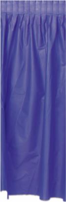 Purple Plastic Table Skirt, 29 Inches x 14 Feet