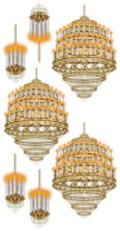 Black Tie Lighting Props, 14 Count