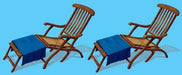 Cruise Ship Deck Chair Props, 4 Pack