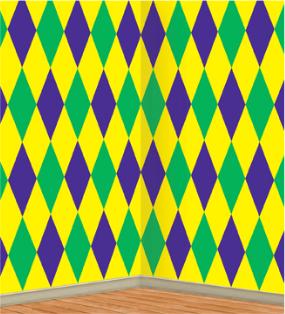 Mardi Gras Harlequin Backdrop