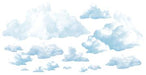 Fluffy Cloud Props, 24 Count