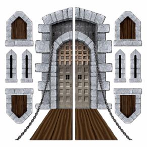 Castle Door & Window Props, 9-Pack