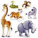 Jungle Animal Party Props, 6 Pack